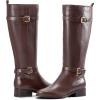image:imageRockport Womens Harper Wide Calf BootsDark Brown Leather
