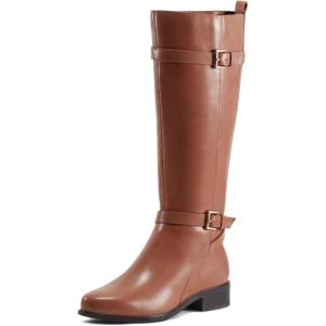 image:imageRockport Womens Harper Wide Calf BootsMedium Natural Leather