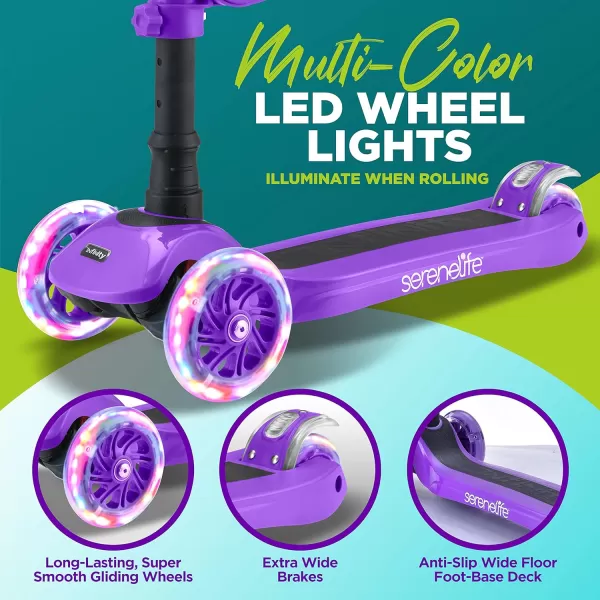 3 Wheeled Scooter for Kids - 2-in-1 Sit/Stand Child Toddlers Toy Kick Scooters w/Flip-Out Seat, Adjustable Height, Wide Deck, Flashing Wheel Lights, Great for Outdoor Fun