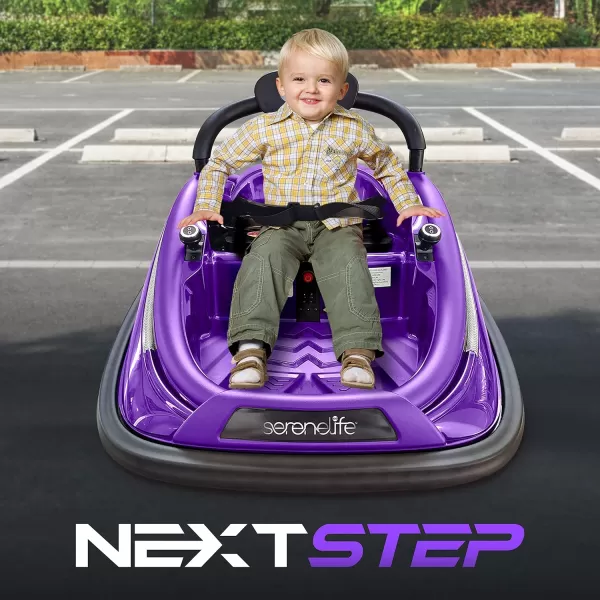 Electric Bumper Car for Kids - 12V Rechargeable Battery Powered Ride On Vehicle for Toddlers w/ 2 Driving Modes, Safety Belt, Remote Control, LED Lights, 360 Degree Spin, Dual Joystick