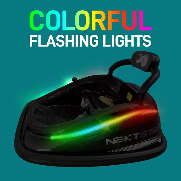 Electric Bumper Car for Kids - 12V Rechargeable Battery Powered Ride On Vehicle for Toddlers w/ 2 Driving Modes, Safety Belt, Remote Control, LED Lights, 360 Degree Spin, Dual Joystick