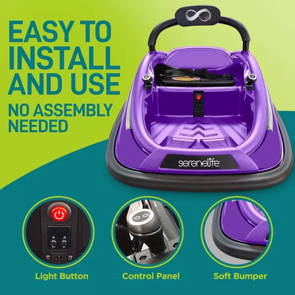 Electric Bumper Car for Kids - 12V Rechargeable Battery Powered Ride On Vehicle for Toddlers w/ 2 Driving Modes, Safety Belt, Remote Control, LED Lights, 360 Degree Spin, Dual Joystick