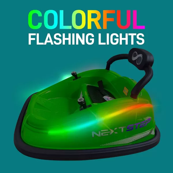 Electric Bumper Car for Kids - 12V Rechargeable Battery Powered Ride On Vehicle for Toddlers w/ 2 Driving Modes, Safety Belt, Remote Control, LED Lights, 360 Degree Spin, Dual Joystick