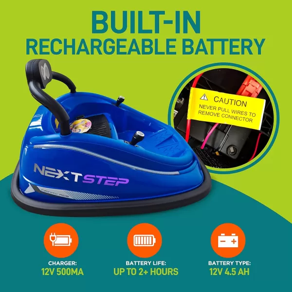 Electric Bumper Car for Kids - 12V Rechargeable Battery Powered Ride On Vehicle for Toddlers w/ 2 Driving Modes, Safety Belt, Remote Control, LED Lights, 360 Degree Spin, Dual Joystick