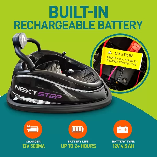 Electric Bumper Car for Kids - 12V Rechargeable Battery Powered Ride On Vehicle for Toddlers w/ 2 Driving Modes, Safety Belt, Remote Control, LED Lights, 360 Degree Spin, Dual Joystick