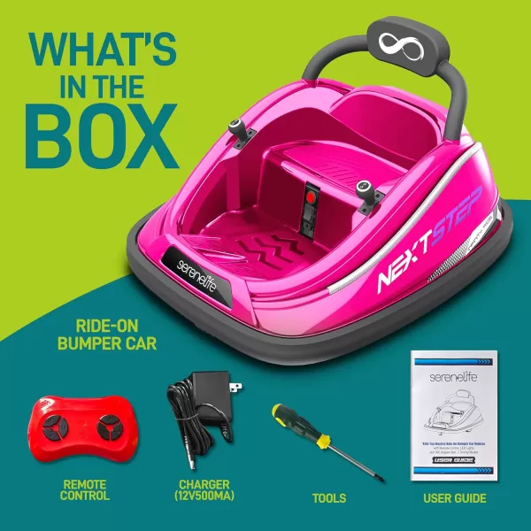 Electric Bumper Car for Kids - 12V Rechargeable Battery Powered Ride On Vehicle for Toddlers w/ 2 Driving Modes, Safety Belt, Remote Control, LED Lights, 360 Degree Spin, Dual Joystick