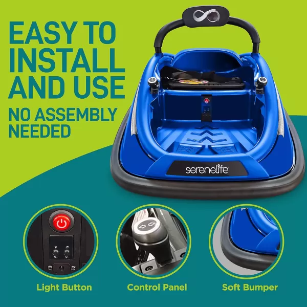 Electric Bumper Car for Kids - 12V Rechargeable Battery Powered Ride On Vehicle for Toddlers w/ 2 Driving Modes, Safety Belt, Remote Control, LED Lights, 360 Degree Spin, Dual Joystick