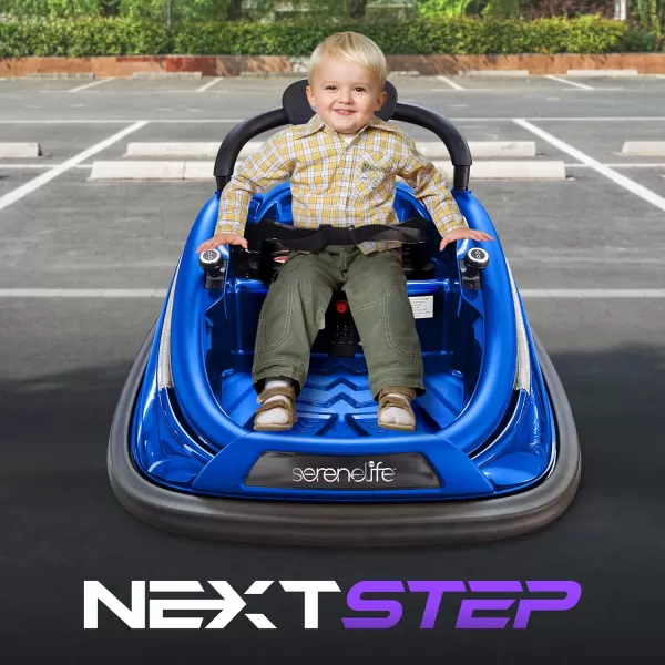 Electric Bumper Car for Kids - 12V Rechargeable Battery Powered Ride On Vehicle for Toddlers w/ 2 Driving Modes, Safety Belt, Remote Control, LED Lights, 360 Degree Spin, Dual Joystick