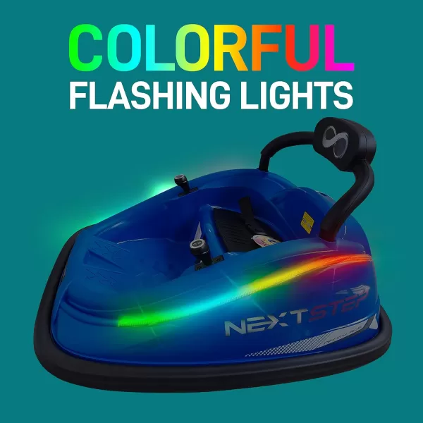 Electric Bumper Car for Kids - 12V Rechargeable Battery Powered Ride On Vehicle for Toddlers w/ 2 Driving Modes, Safety Belt, Remote Control, LED Lights, 360 Degree Spin, Dual Joystick