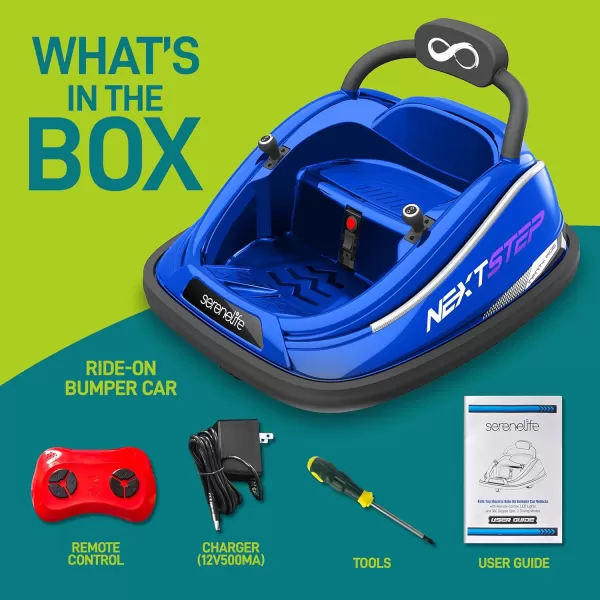 Electric Bumper Car for Kids - 12V Rechargeable Battery Powered Ride On Vehicle for Toddlers w/ 2 Driving Modes, Safety Belt, Remote Control, LED Lights, 360 Degree Spin, Dual Joystick