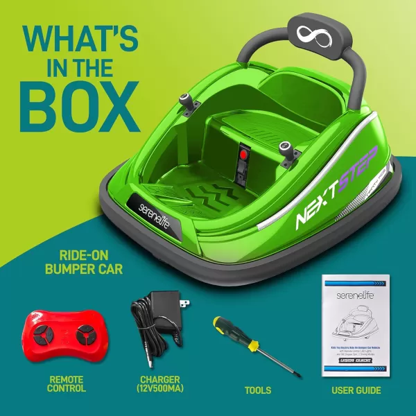 Electric Bumper Car for Kids - 12V Rechargeable Battery Powered Ride On Vehicle for Toddlers w/ 2 Driving Modes, Safety Belt, Remote Control, LED Lights, 360 Degree Spin, Dual Joystick