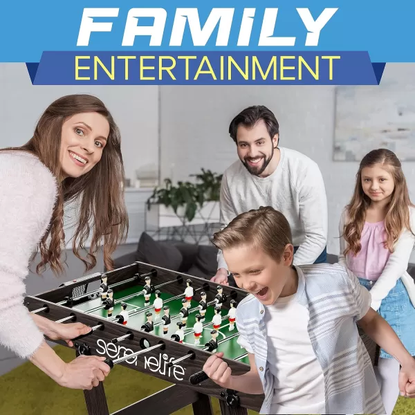 SereneLife Full Size Foosball Table, Soccer with Foose Ball Set for Home