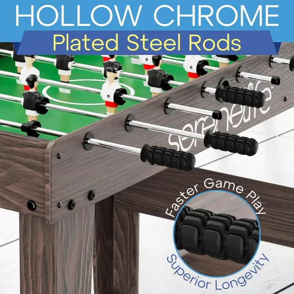 SereneLife Full Size Foosball Table, Soccer with Foose Ball Set for Home
