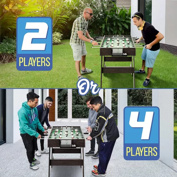 SereneLife Full Size Foosball Table, Soccer with Foose Ball Set for Home