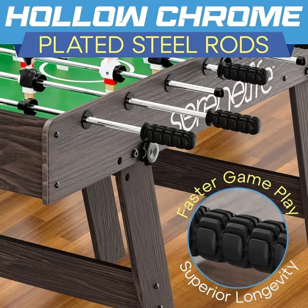 SereneLife Full Size Foosball Table, Soccer with Foose Ball Set for Home