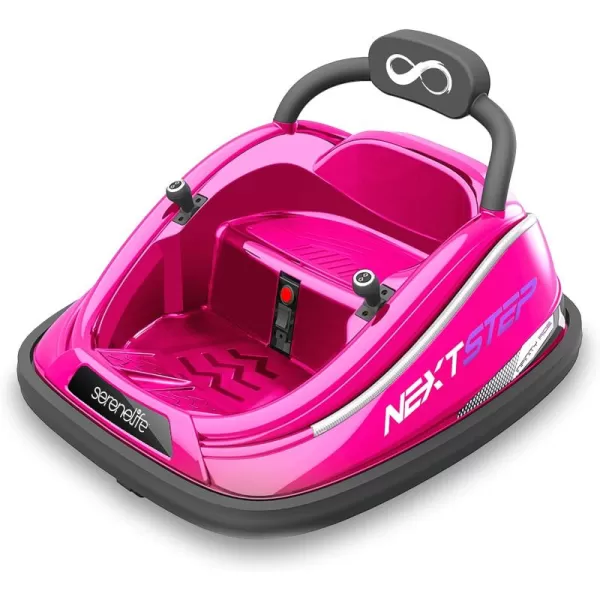Electric Bumper Car for Kids - 12V Rechargeable Battery Powered Ride On Vehicle for Toddlers w/ 2 Driving Modes, Safety Belt, Remote Control, LED Lights, 360 Degree Spin, Dual Joystick