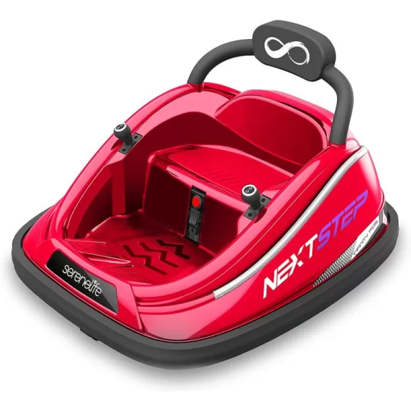Electric Bumper Car for Kids - 12V Rechargeable Battery Powered Ride On Vehicle for Toddlers w/ 2 Driving Modes, Safety Belt, Remote Control, LED Lights, 360 Degree Spin, Dual Joystick