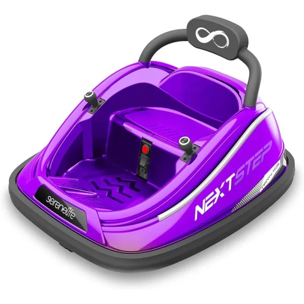 Electric Bumper Car for Kids - 12V Rechargeable Battery Powered Ride On Vehicle for Toddlers w/ 2 Driving Modes, Safety Belt, Remote Control, LED Lights, 360 Degree Spin, Dual Joystick