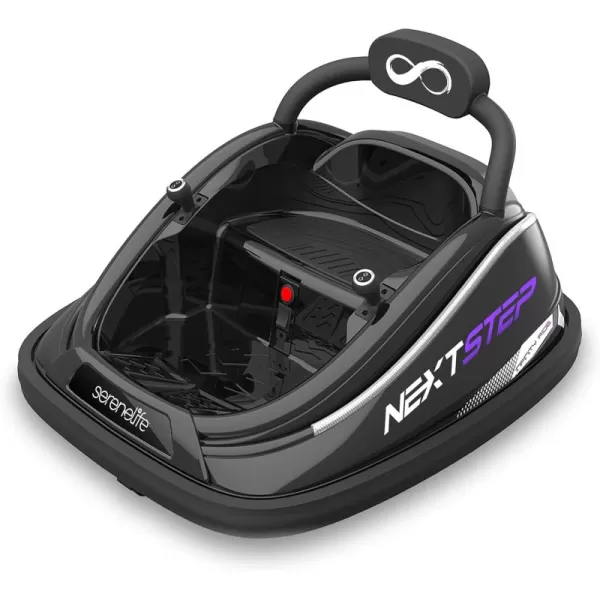 Electric Bumper Car for Kids - 12V Rechargeable Battery Powered Ride On Vehicle for Toddlers w/ 2 Driving Modes, Safety Belt, Remote Control, LED Lights, 360 Degree Spin, Dual Joystick