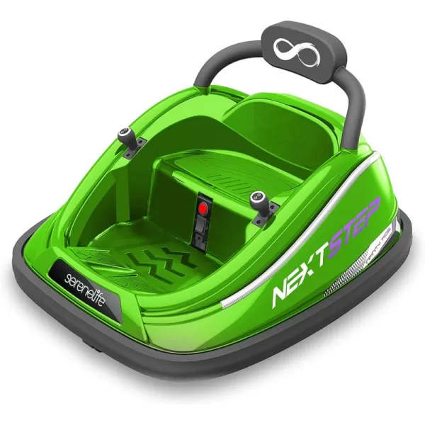 Electric Bumper Car for Kids - 12V Rechargeable Battery Powered Ride On Vehicle for Toddlers w/ 2 Driving Modes, Safety Belt, Remote Control, LED Lights, 360 Degree Spin, Dual Joystick