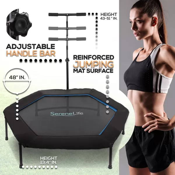SereneLife Trampoline Rebounder for Indoor/Workout Training