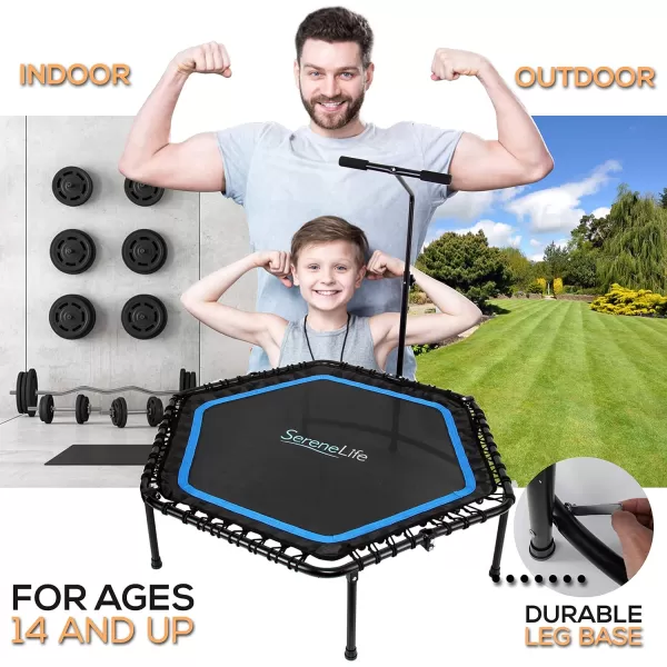 SereneLife Trampoline Rebounder for Indoor/Workout Training