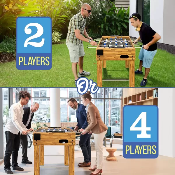 SereneLife 48in Competition Sized Foosball Table, Soccer for Home, Arcade Game Room