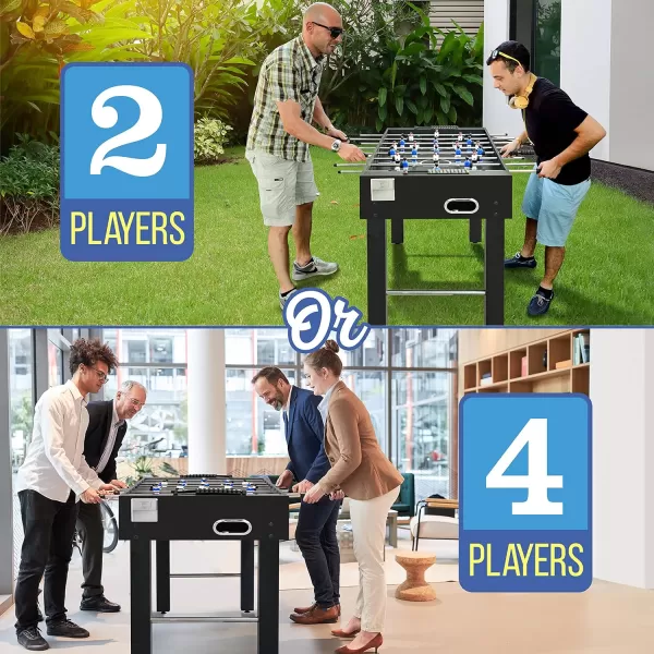 SereneLife 48in Competition Sized Foosball Table, Soccer for Home, Arcade Game Room