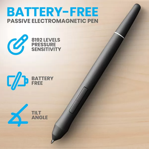 SereneLife Dual Mode Graphic Tablet - 21.5" Full-Laminated Technology Art Monitor w/Capacitive Touch Screen &amp; 8192 Pressure Levels Wireless Passive Stylus - Digital Drawing, Design - MAC, Windows OS