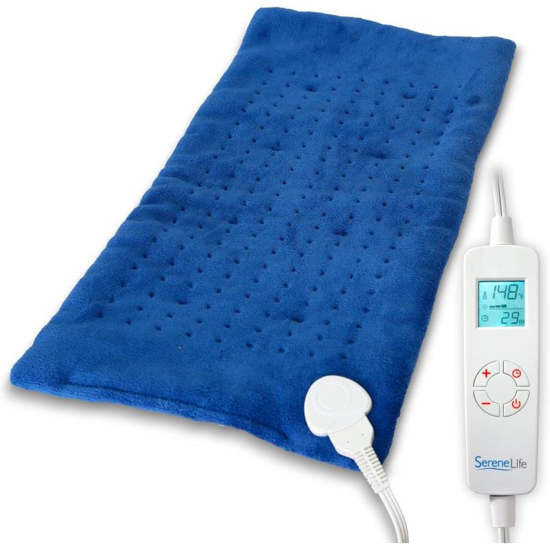 SereneLife Full Body Electric Heating Pad-150° F Washable Large Warming ...