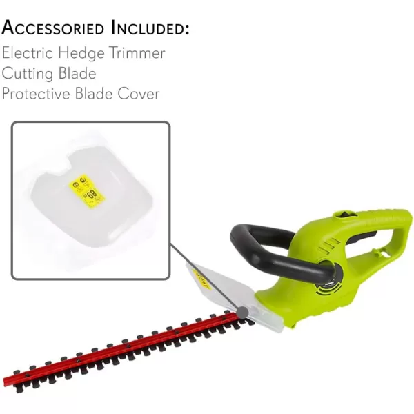 SereneLife Corded Electric Handheld Hedge Trimmer-4 Amp Electrical High Powered Hand Garden Trimmer Tool w/18 Inch Blade,Trims Bush,Shrub,Grass,Small Tree Branch-SereneLife