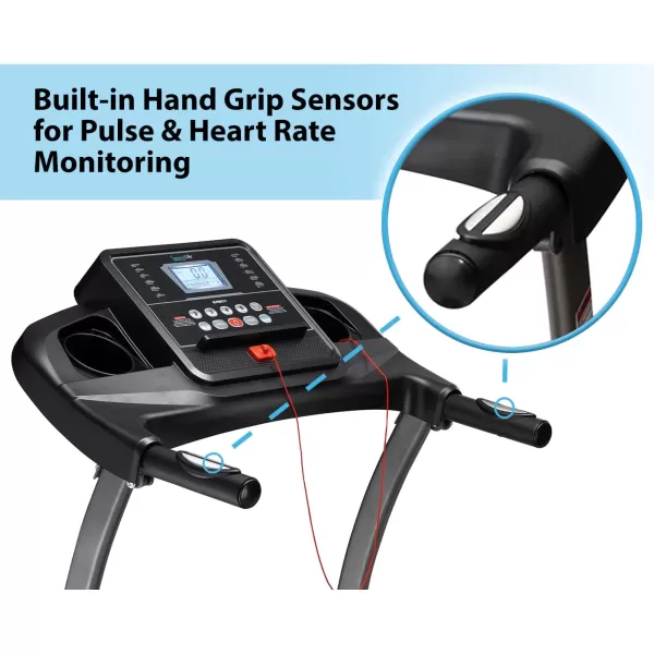 SereneLife Folding Treadmill Exercise Running Machine - Electric Motorized Running Exercise Equipment