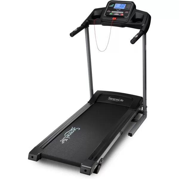 SereneLife Folding Treadmill Exercise Running Machine - Electric Motorized Running Exercise Equipment