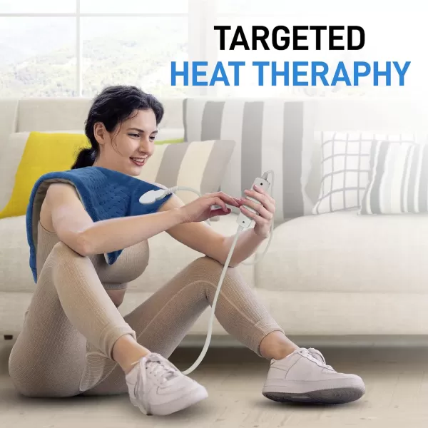 SereneLife Full Body Electric Heating Pad-150° F Washable Large Warming Blanket Heat Pack Therapy Pad w/Auto Shut Off For Back Neck Shoulder Foot Leg Muscle Pain Menstrual Period Cramps-SLHP34L