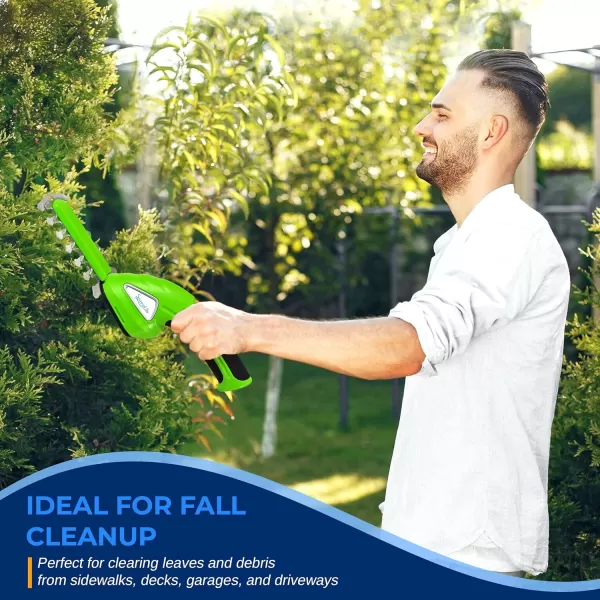 SereneLife Grass Shear Cutter, Corded Electric, Battery Powered, Handheld Trimmer, Electric, Perfect For Leaves &amp; Debris, Rechargeable Battery, Charge Time 4 Hrs, 3.6V 