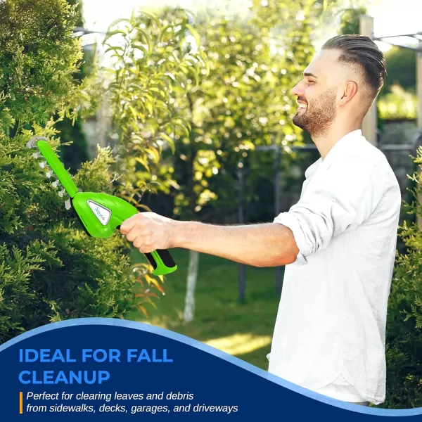 SereneLife Grass Shear Cutter, Corded Electric, Battery Powered, Handheld Trimmer, Electric, Perfect For Leaves &amp; Debris, Rechargeable Battery, Charge Time 4 Hrs, 3.6V 
