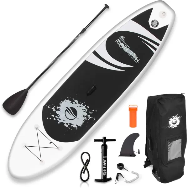SereneLife Inflatable Stand Up Paddle Board  with Premium SUP Accessories &amp; Carry Bag | Wide Stance, Bottom Fin for Paddling, Surf Control, Non-Slip Deck | Youth &amp; Adult Standing Boat