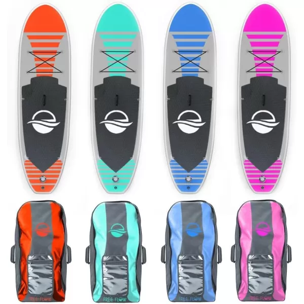 SereneLife Inflatable Stand Up Paddle Board  with Premium SUP Accessories &amp; Carry Bag | Wide Stance, Bottom Fin for Paddling, Surf Control, Non-Slip Deck | Youth &amp; Adult Standing Boat