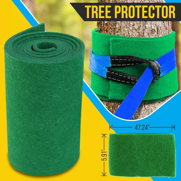 SereneLife Ninja Obstacle Course Slack Line 50ft Slackline with 18 Jungle Gym Tree Climbing Attachments Outdoor Play Equipment Set, Rope Ladder &amp; Accessories, Assorted Color