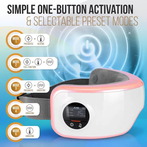 SereneLife Smart Eye Massager with Heat and Compression, Vibration, Music, Wireless Heated Mask for Migraines and Stress Therapy )