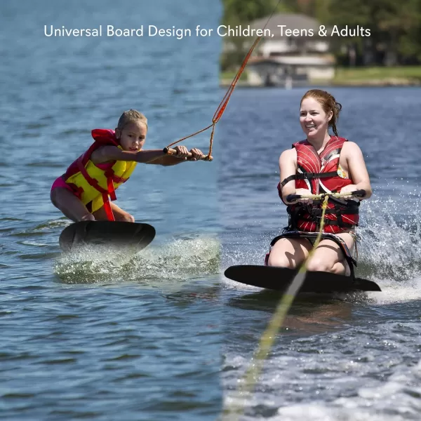 SereneLife Water Sport Kneeboard with Hook for Kids &amp; Adults, Kneeboard with Strap for Boating, Waterboarding, Kneeling Boogie Boarding, Knee Surfing