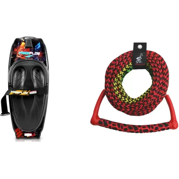 SereneLife Water Sport Kneeboard with Hook for Kids &amp; Adults, Kneeboard with Strap for Boating, Waterboarding, Kneeling Boogie Boarding, Knee Surfing