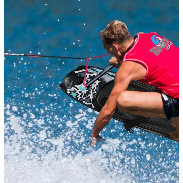 SereneLife Water Sport Kneeboard with Hook for Kids &amp; Adults, Kneeboard with Strap for Boating, Waterboarding, Kneeling Boogie Boarding, Knee Surfing