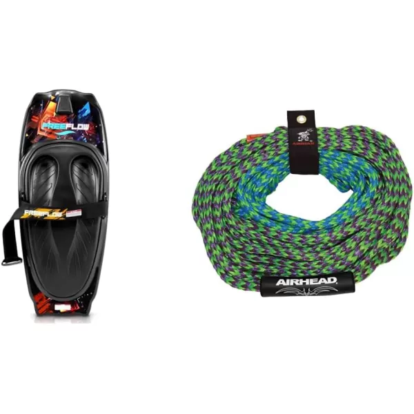 SereneLife Water Sport Kneeboard with Hook for Kids &amp; Adults, Kneeboard with Strap for Boating, Waterboarding, Kneeling Boogie Boarding, Knee Surfing