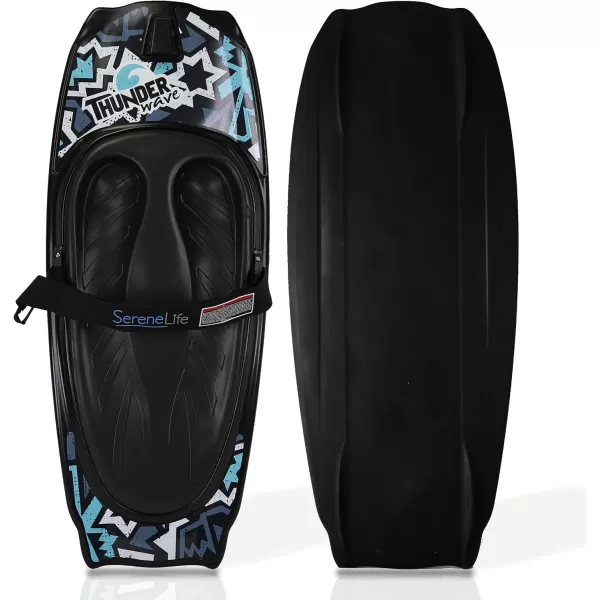 SereneLife Water Sport Kneeboard with Hook for Kids &amp; Adults, Kneeboard with Strap for Boating, Waterboarding, Kneeling Boogie Boarding, Knee Surfing