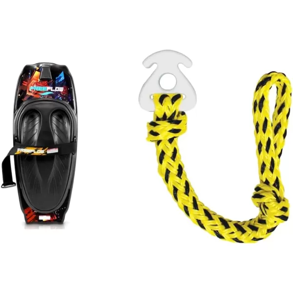 SereneLife Water Sport Kneeboard with Hook for Kids &amp; Adults, Kneeboard with Strap for Boating, Waterboarding, Kneeling Boogie Boarding, Knee Surfing