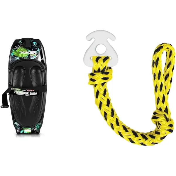 SereneLife Water Sport Kneeboard with Hook for Kids &amp; Adults, Kneeboard with Strap for Boating, Waterboarding, Kneeling Boogie Boarding, Knee Surfing