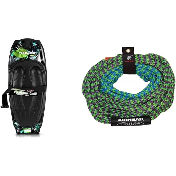 SereneLife Water Sport Kneeboard with Hook for Kids &amp; Adults, Kneeboard with Strap for Boating, Waterboarding, Kneeling Boogie Boarding, Knee Surfing