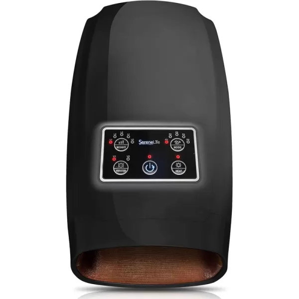 SereneLife Electric Compression Hand Massager - Electric Acupressure Palm Hand Massager w/ Air Pressure Heat Compress for Arthritis, Carpal Tunnel, Hand Pain Relief, Finger Numbness - SLHNDMSG85