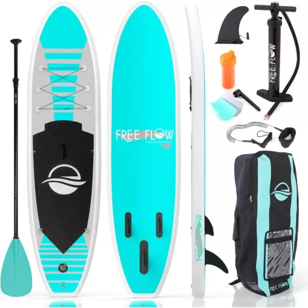 SereneLife Inflatable Stand Up Paddle Board  with Premium SUP Accessories &amp; Carry Bag | Wide Stance, Bottom Fin for Paddling, Surf Control, Non-Slip Deck | Youth &amp; Adult Standing Boat